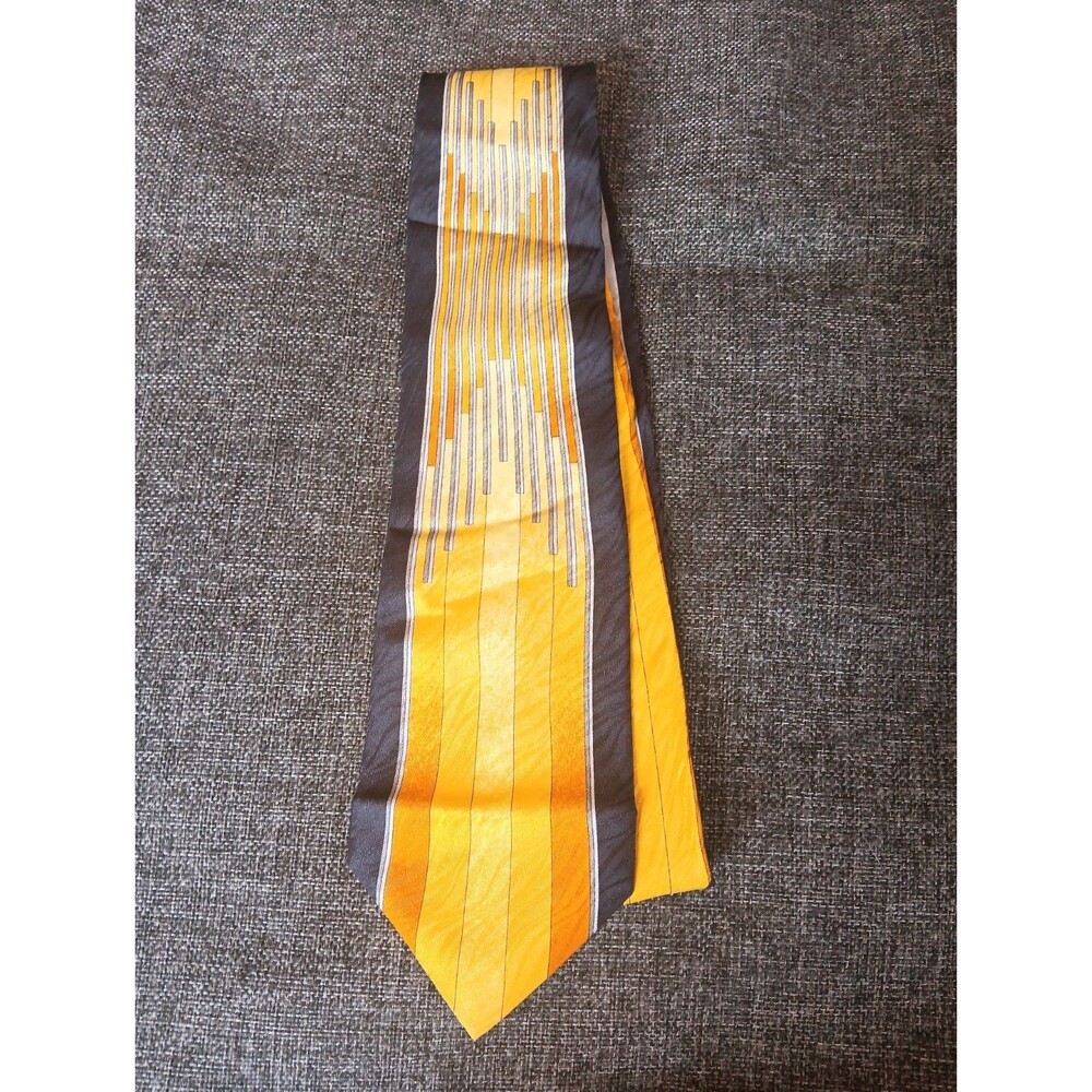 Vitaliano Panca Tie 70s 80s 90s Y2K Mens 4 Wide 59 Long